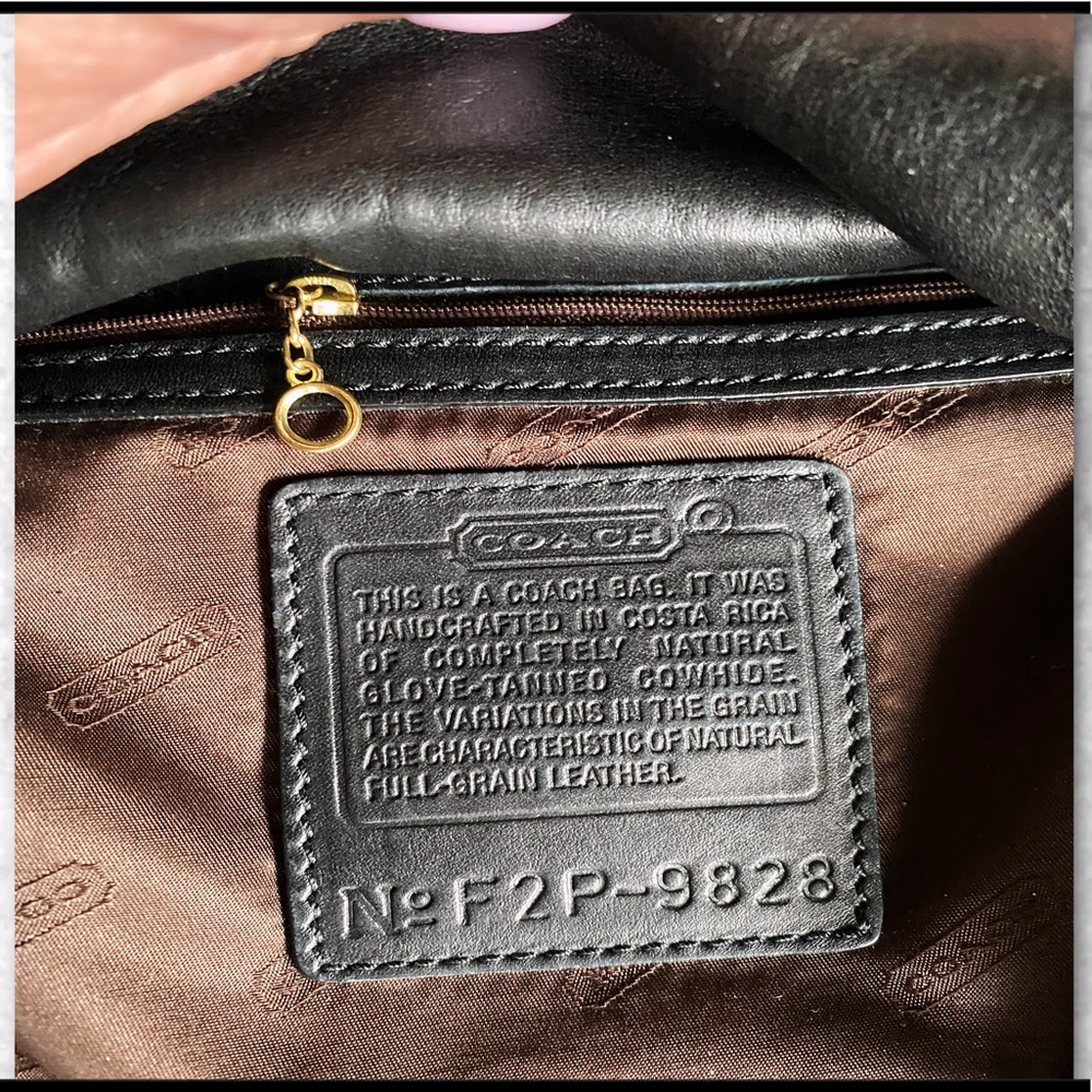 VINTAGE COACH BLACK LEGACY STUDIO FLAP BAG 9828 - Picture 15 of 17